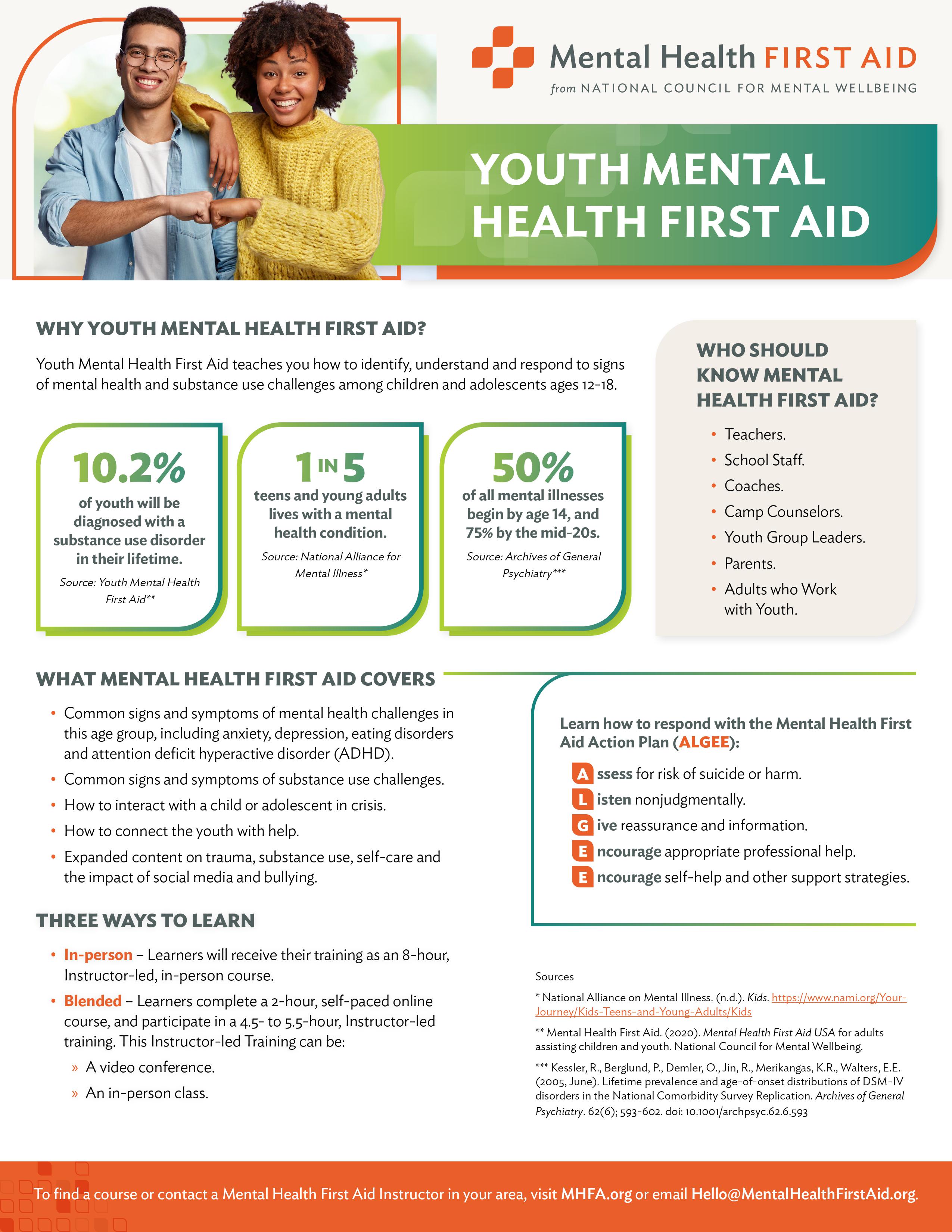 Youth MHFA Flyer